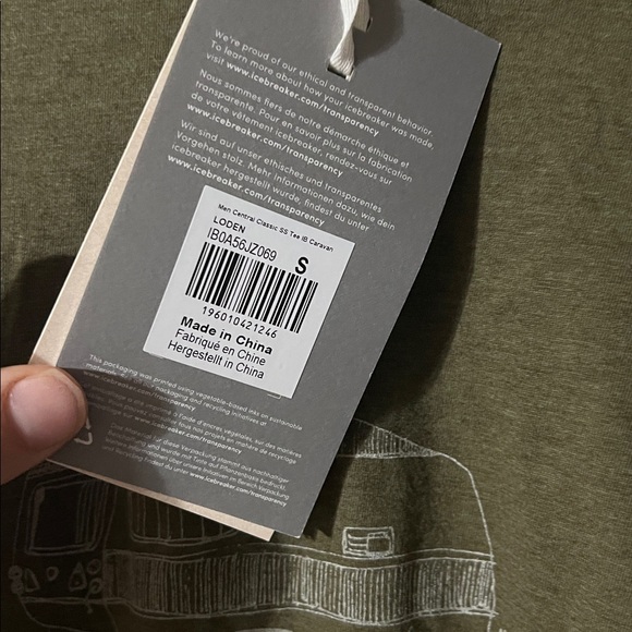 ICEBREAKER NWT MERINO WOOL Men’s Small Tee - Picture 2 of 3